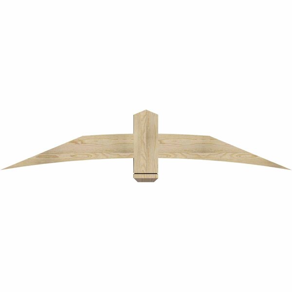 Ekena Millwork Bellingham Rough Sawn Timber Gable Bracket, Douglas Fir, 72"W x 15"H x 4"D x 6"F, 5/12 Pitch GBW072X15X0406BEL00RDF - main